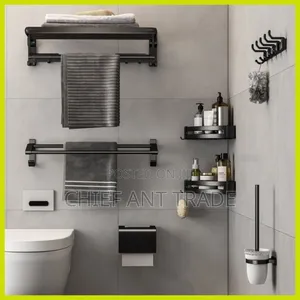 PVC Bathroom Accessories Black 505