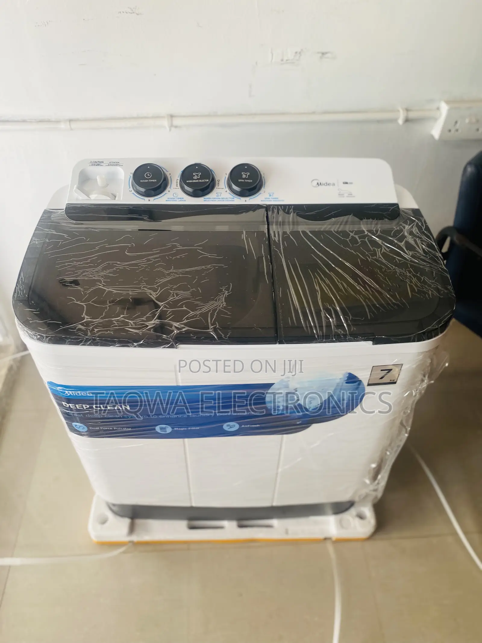 Efficient Midea 7kg Semi Automatic Washing Machine