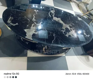 Mable Glass Top Center Table