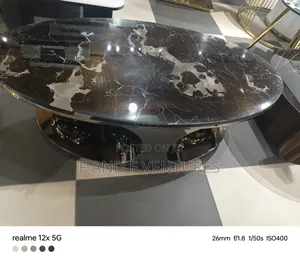 Mable Glass Top Center Table