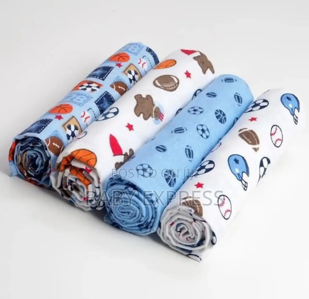 Soft Cotton Baby Cot Sheets / Multi-use Receiving Blankets