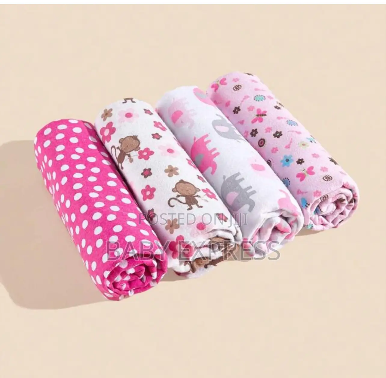 Soft Cotton Baby Cot Sheets / Multi-use Receiving Blankets