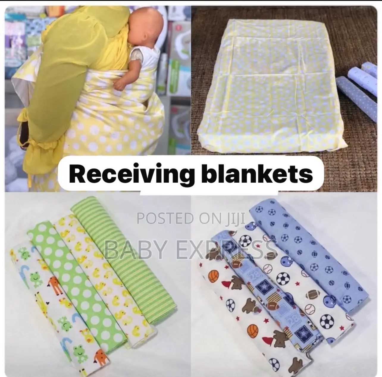 Soft Cotton Baby Cot Sheets / Multi-use Receiving Blankets