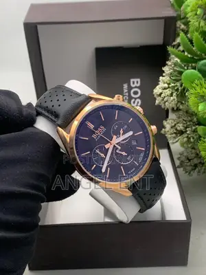 Hugo Boss Leather Watches (Payment on Delivery in Accra)