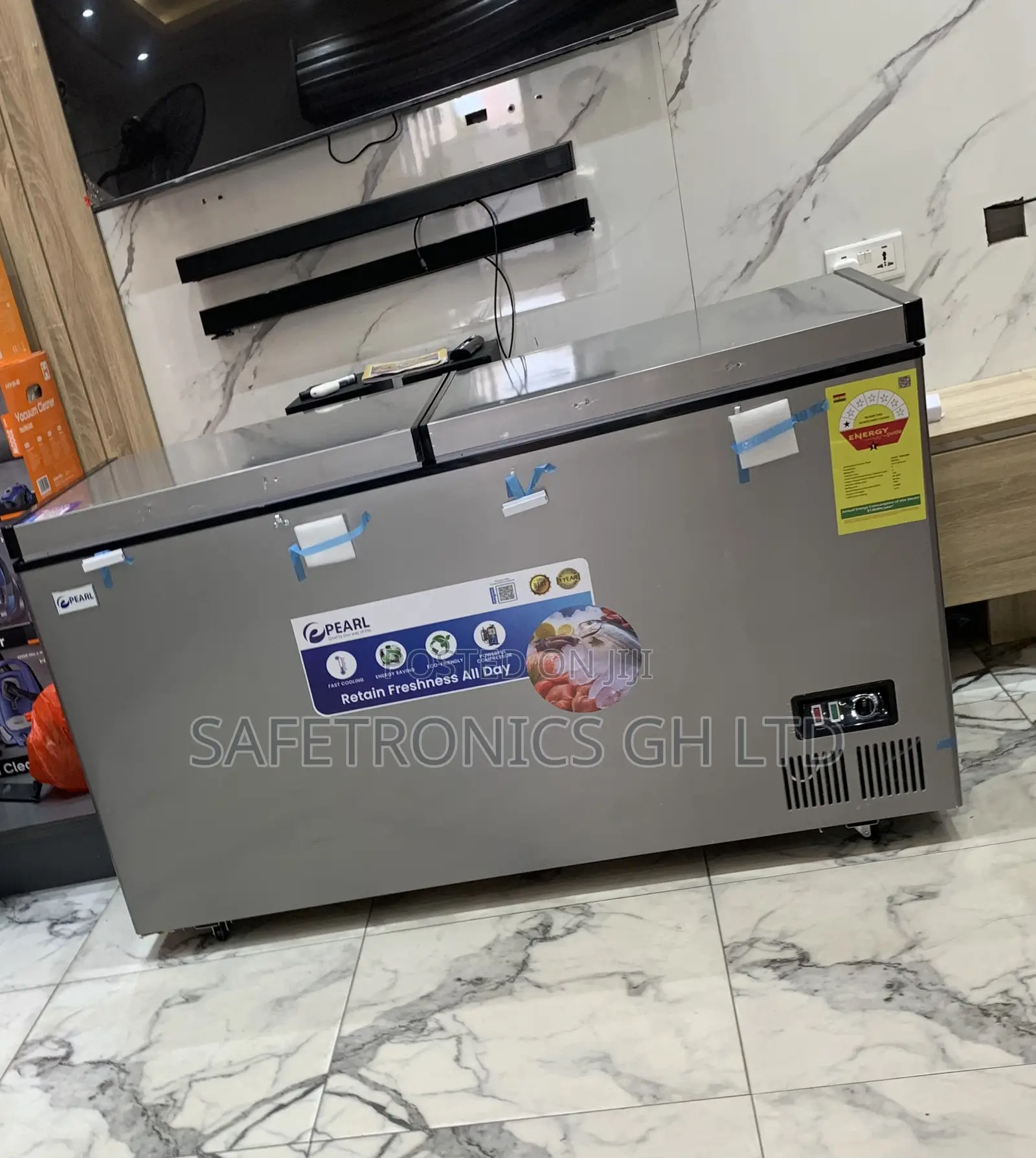 Trust New 413l Doubledoor Pearl PCF-5310-6f Grey Freezer