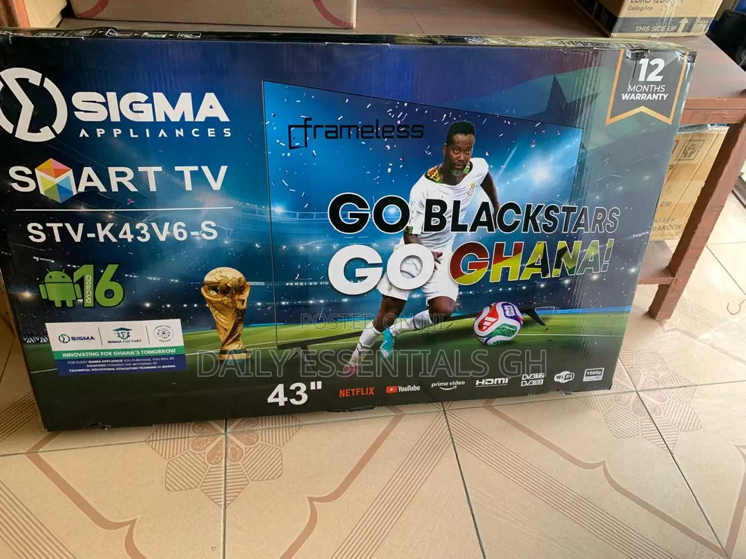 Sigma 43” Smart Tv STV-K43v6-S With Decoder Wifi Full Hd