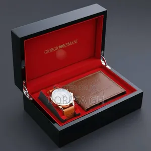 Premium Giorgio Armani Watch Wallet Gift Set for Men – Luxury Set