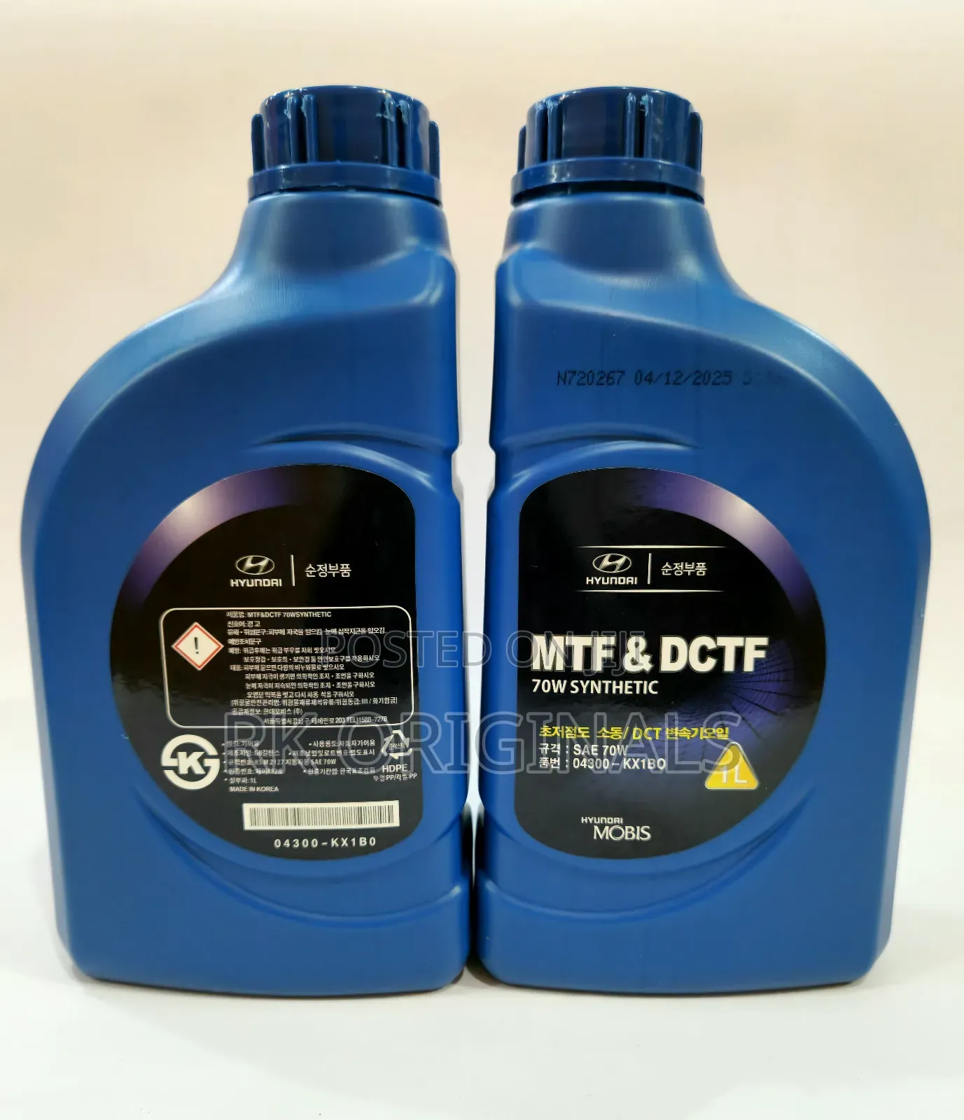 Hyundai/Kia MTF DCTF 70w Synthetic Fluid 1l From Korea