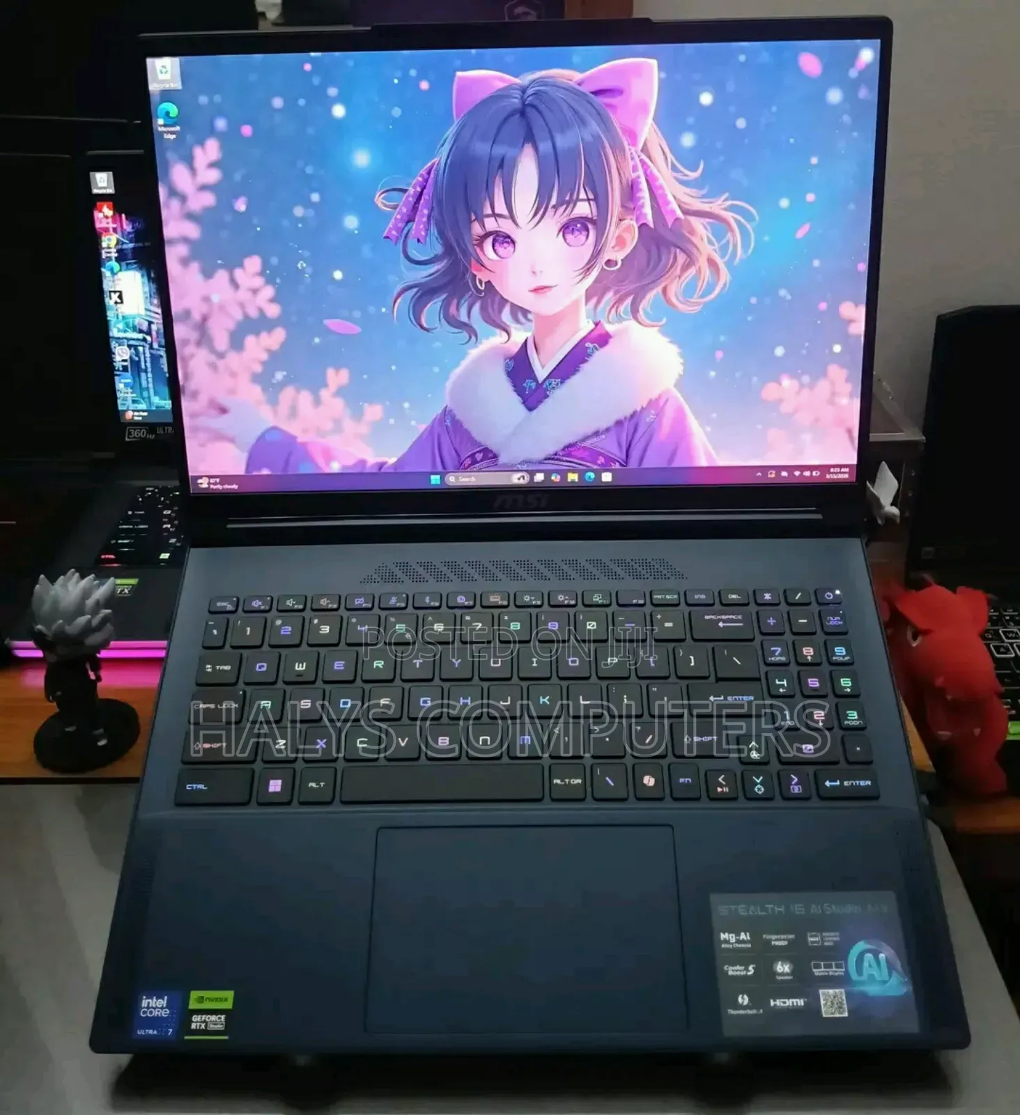 New Laptop MSI Stealth 16 AI Studio 16GB Intel Core 7 SSD 1T