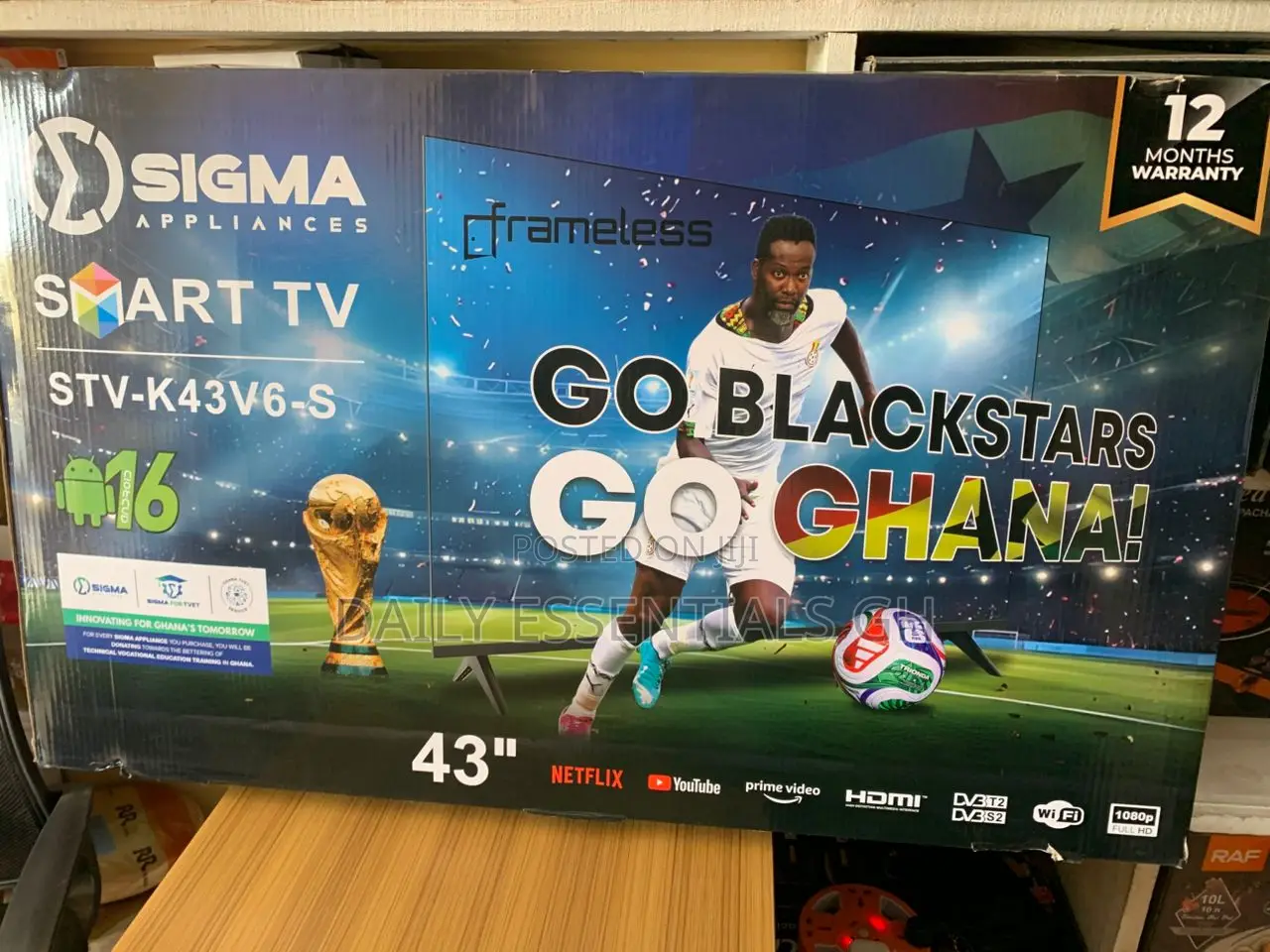 Sigma 43” Smart Tv STV-K43v6-S With Decoder Wifi Full Hd