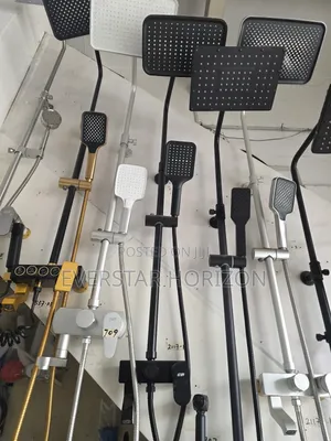 (3in1) Black Combined Shower Set
