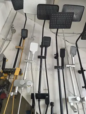 (3in1) Black Combined Shower Set
