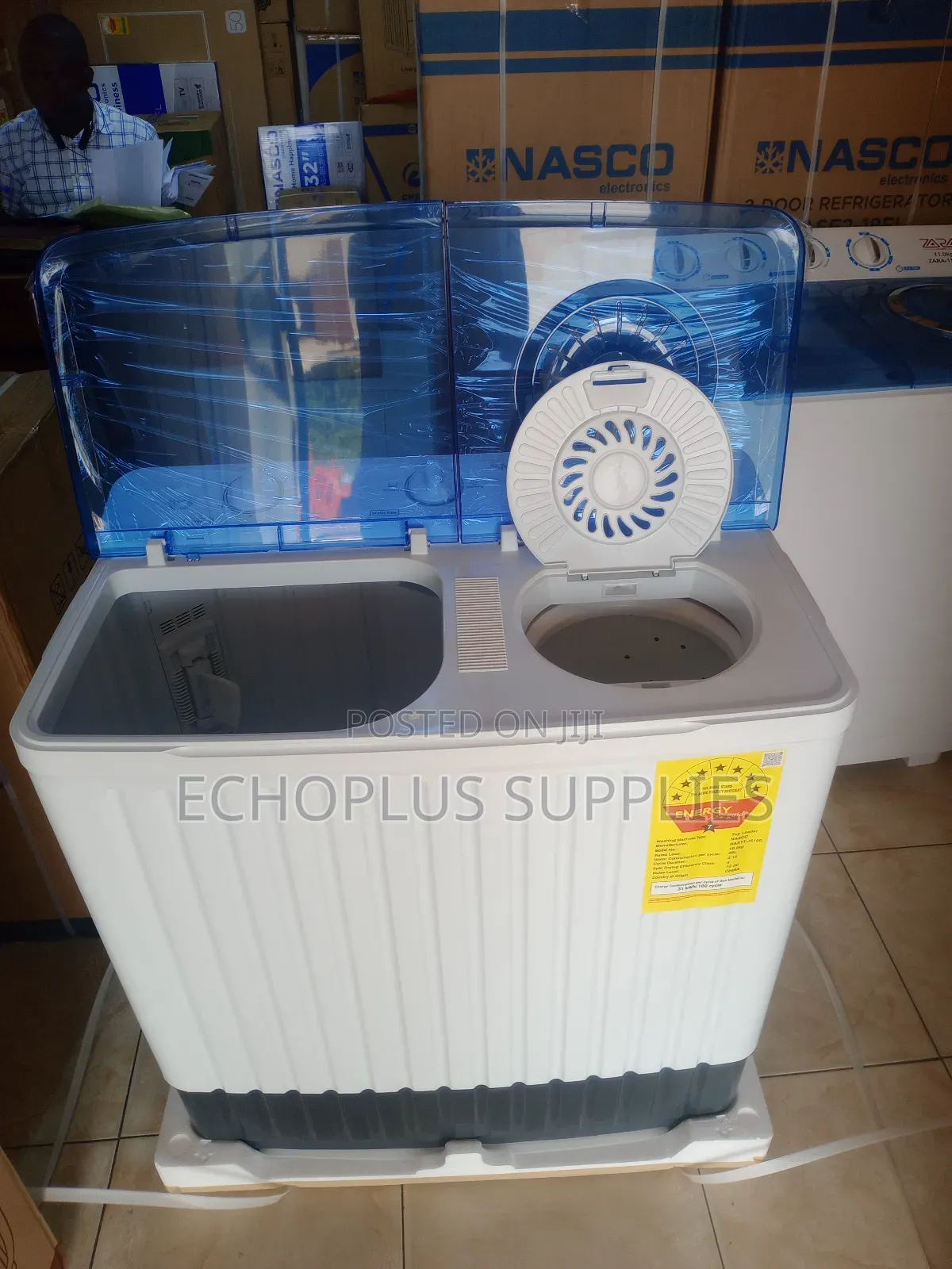 Nasco 10kg Washing Machine/Twin Tub