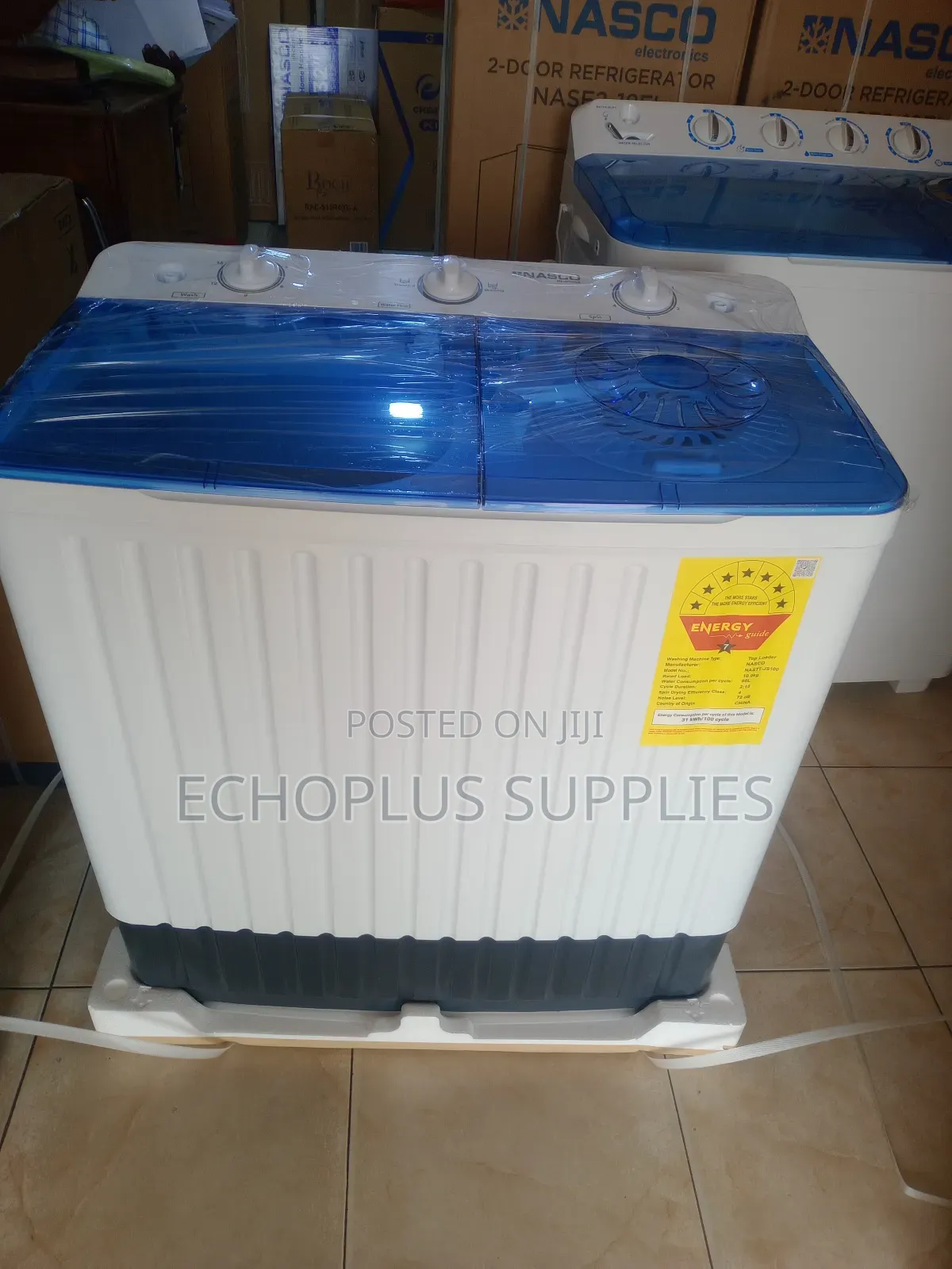 Nasco 10kg Washing Machine/Twin Tub