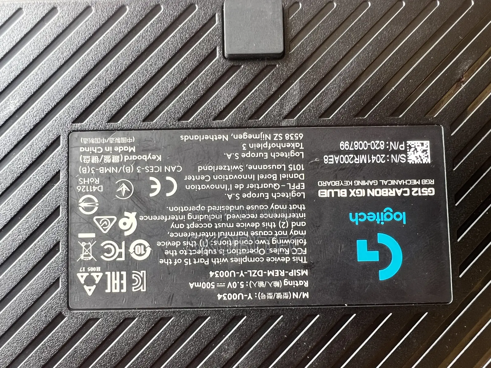 Logitech G512 Carbon Lightsync RGB Mechanical Gaming Keyboard