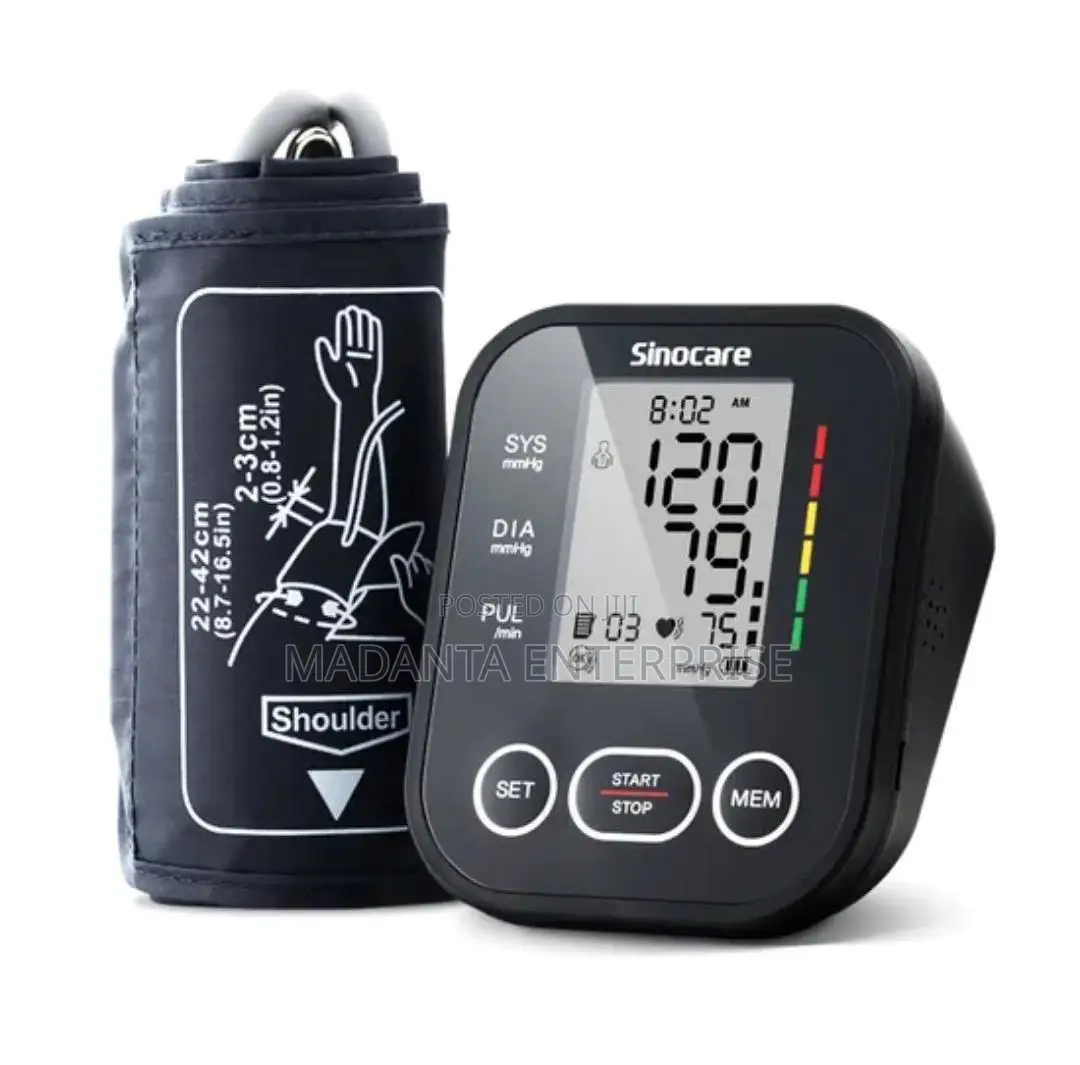 Sinocare Blood Pressure Machine(Large Screen+ Arm Cuff)