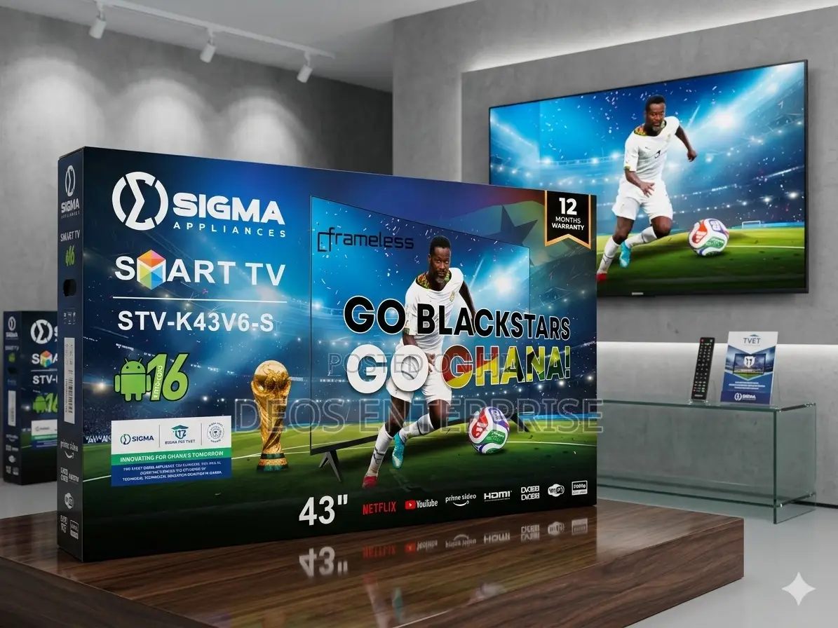 Premium Quality Sigma 43 Inch Smart Television