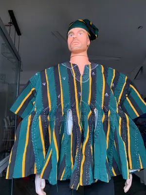 Green and Black Smock