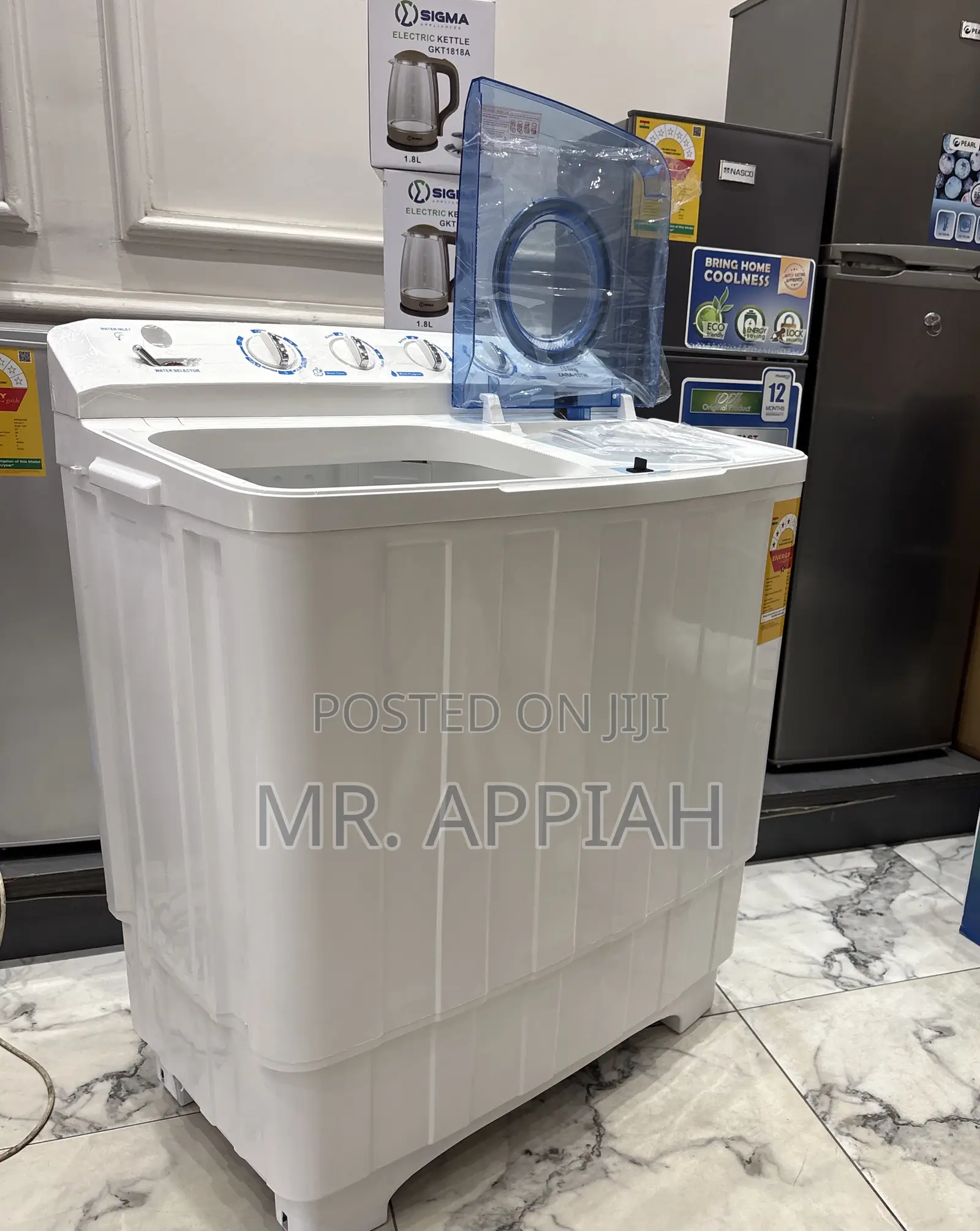 Buy Adorable Zara Electric Washing Machine With Transparent Lid(13kg)