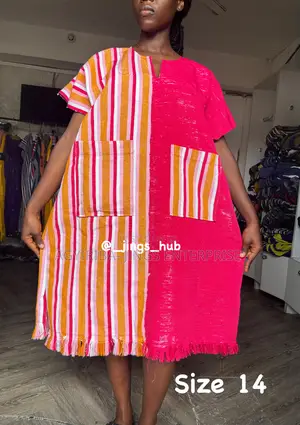 Ladies Smock Dresses in Strips