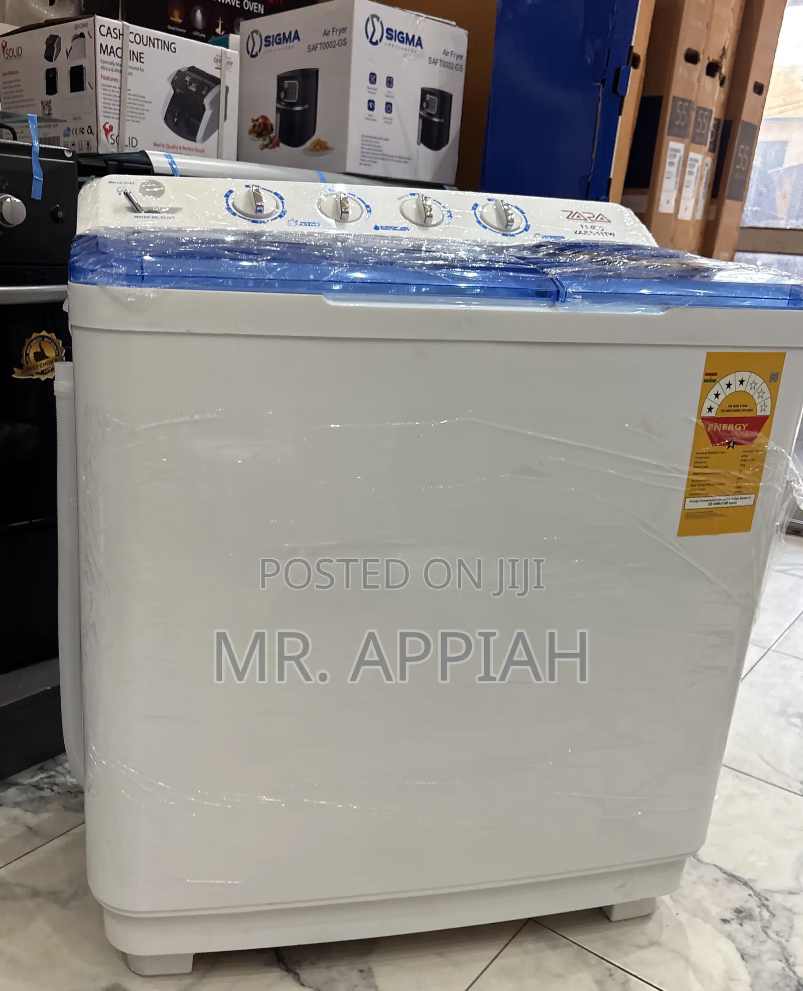Get Unique Zara 11kg Semi-Auto Washing Machine With Transparent Lid