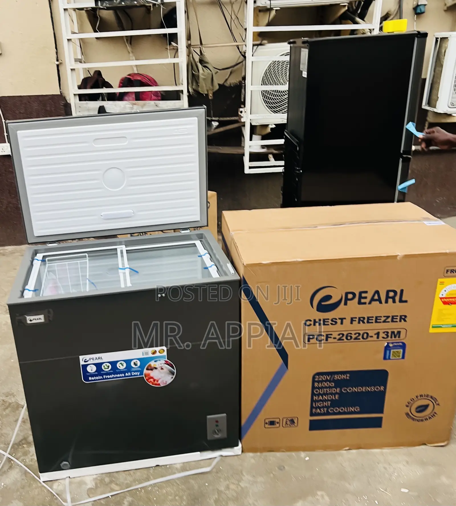Brand New Single Door Electric Chest Freezer(Pcf-2620-13m)Gray.