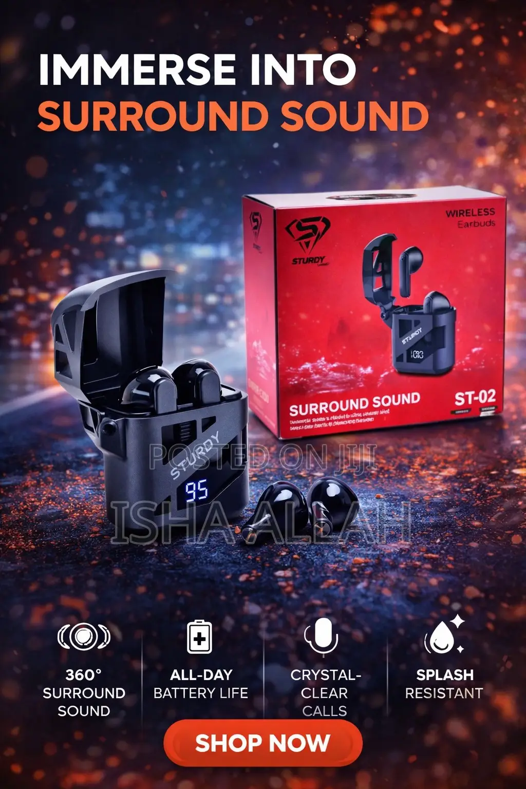 Sturdy St-02 “Soundpods Elite” Wireless Earbuds