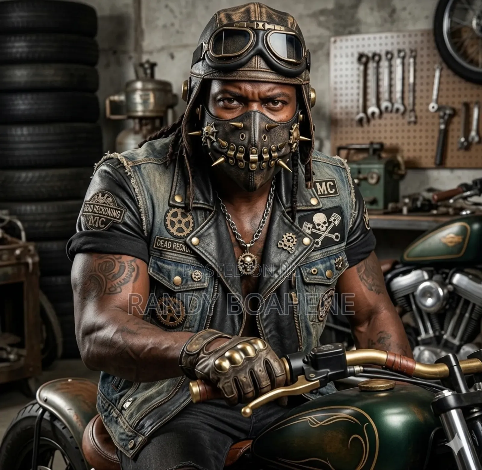 Gear-Grinder Motorbike Mask