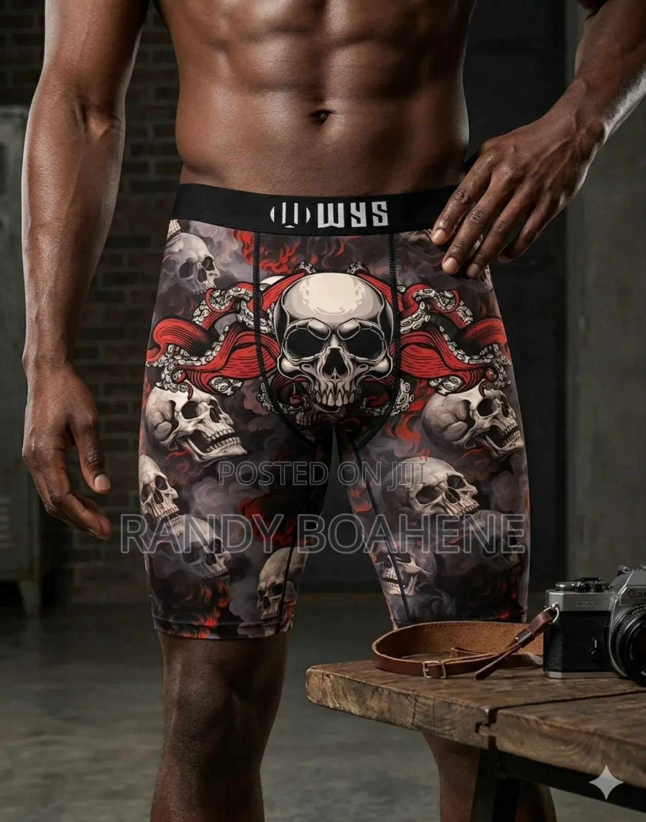 Skull Octopus Men Boxers