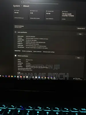 Laptop Alienware M16 r1 16GB Intel Core i7 SSD 1T