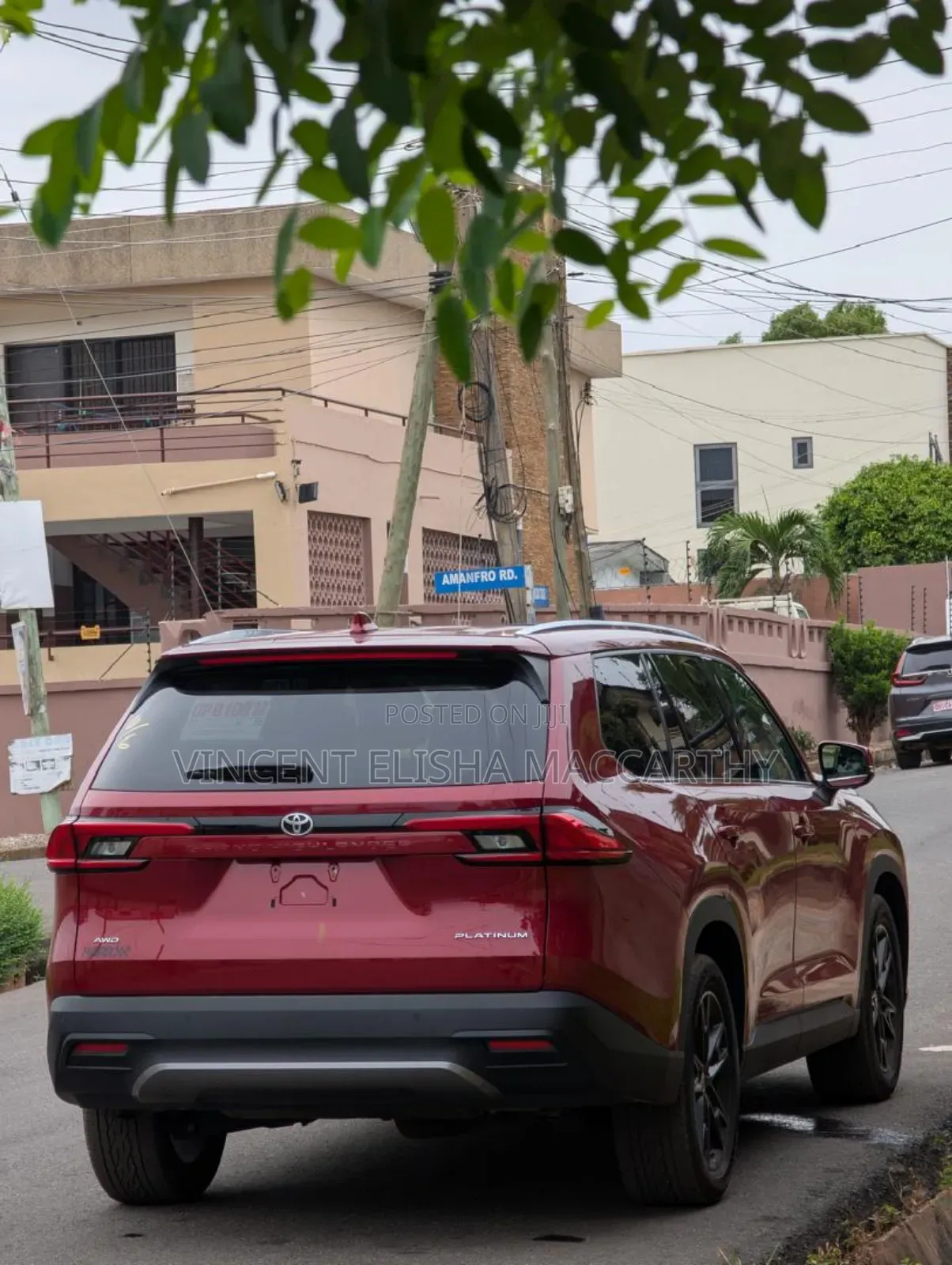 Toyota Highlander Platinum AWD 2024 Burgundy