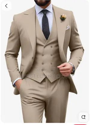 Quality Luxurious Three Piece Suit for Wedding