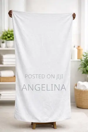 Plain White Cotton Towel Available Very Thick and Long To