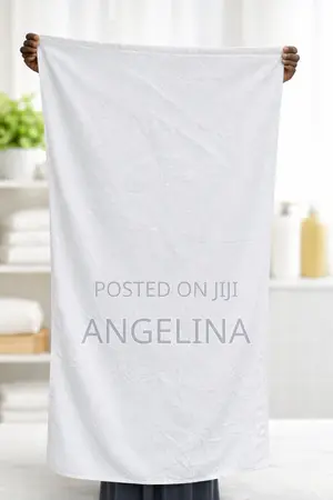 Luxury White Towel Available for Gh 70 Cedis