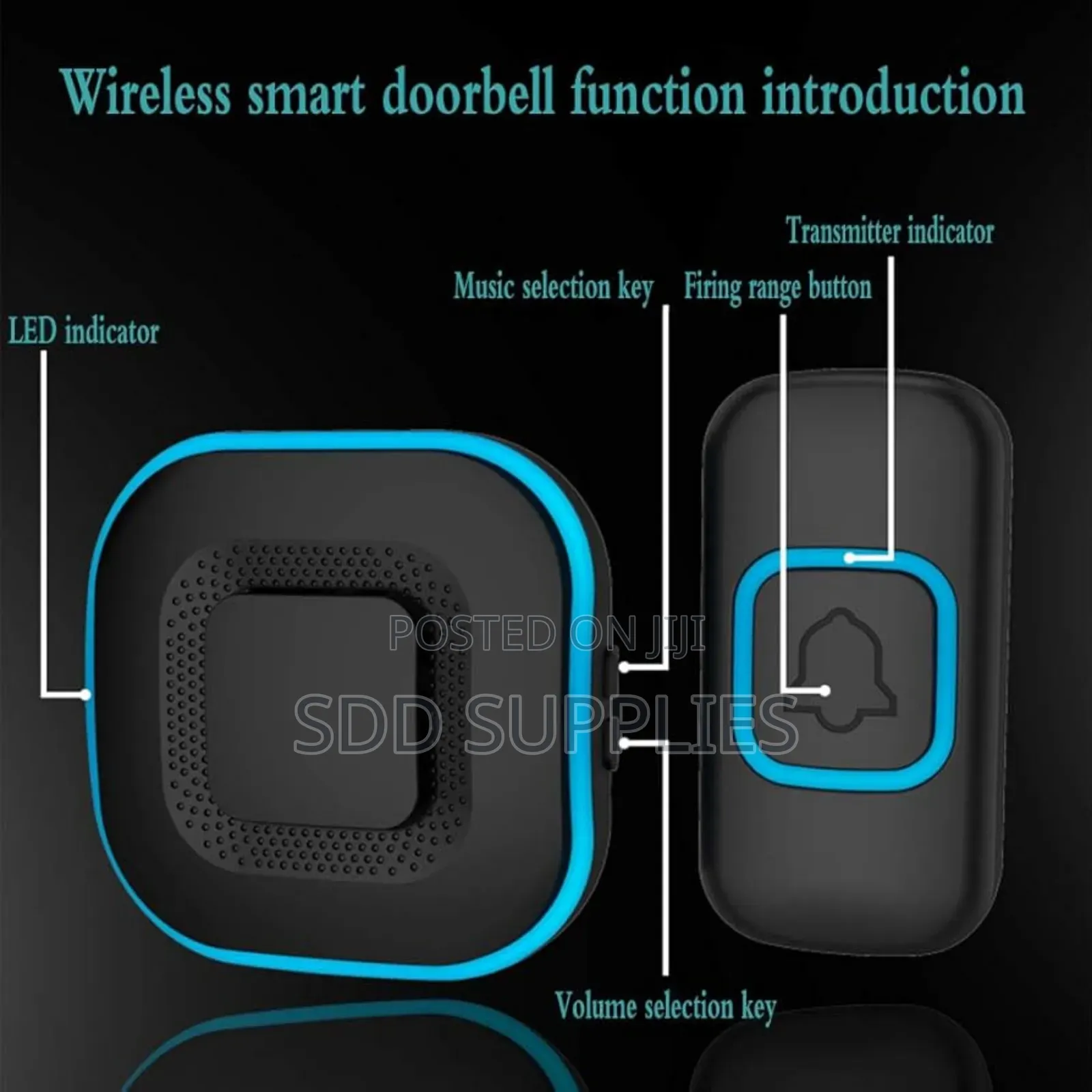 Plug In Wireless Doorbell 60 Meters Long Range Door Bell