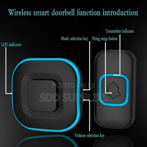 Plug In Wireless Doorbell 60 Meters Long Range Door Bell