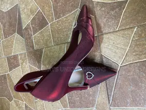 Burgundy Luxe Pointed High Heels