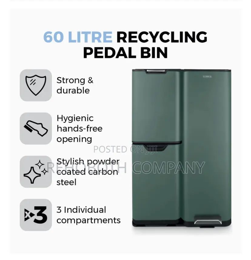 Tower T838024for Recycling Pedal Bin