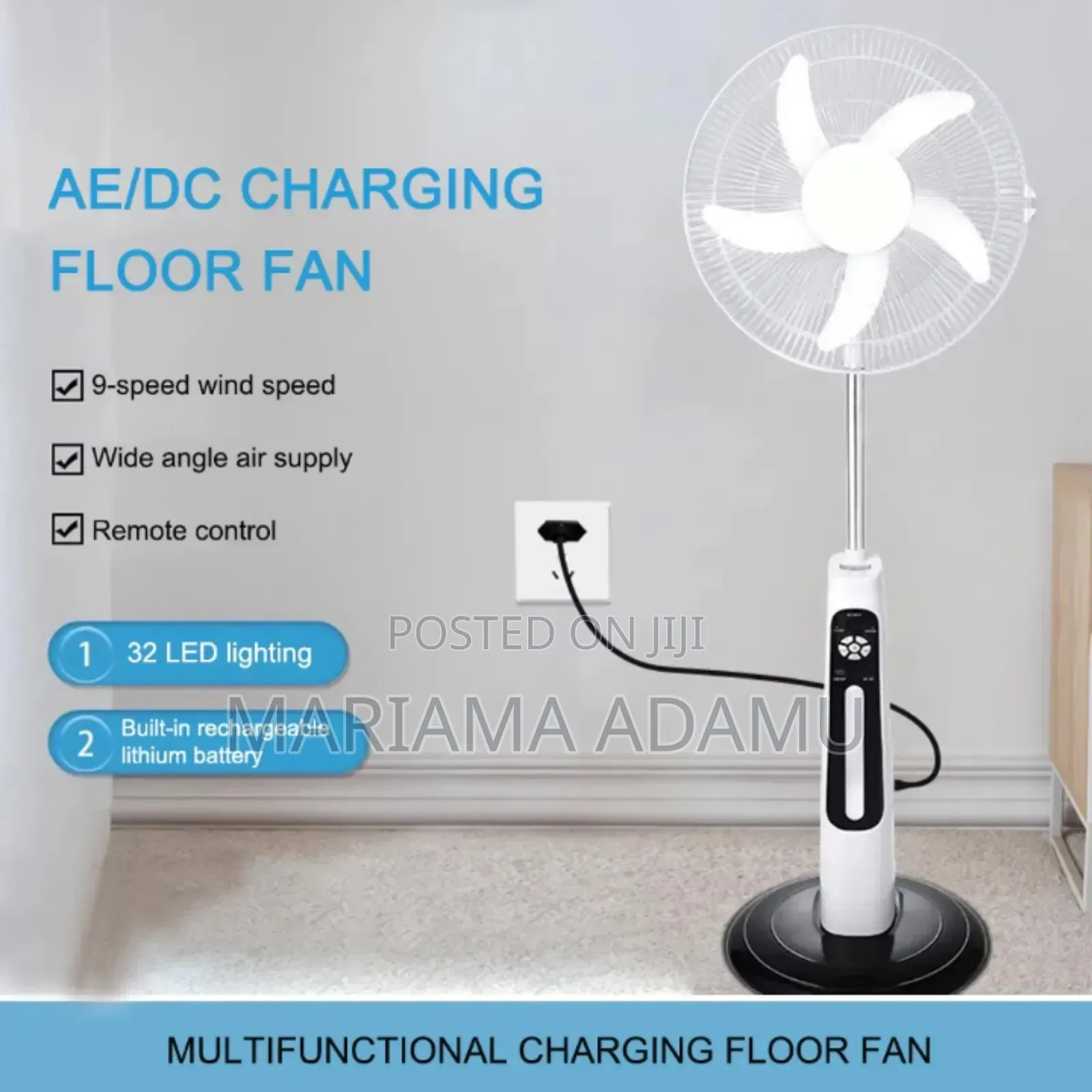 Rechargeable Solar Fans