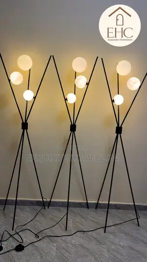 Tripod Floor Lamp + Free 3 Color G9 Bulbs