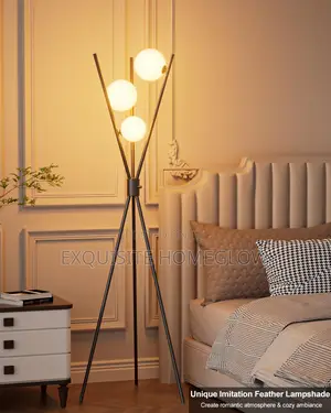 Tripod Floor Lamp + Free 3 Color G9 Bulbs
