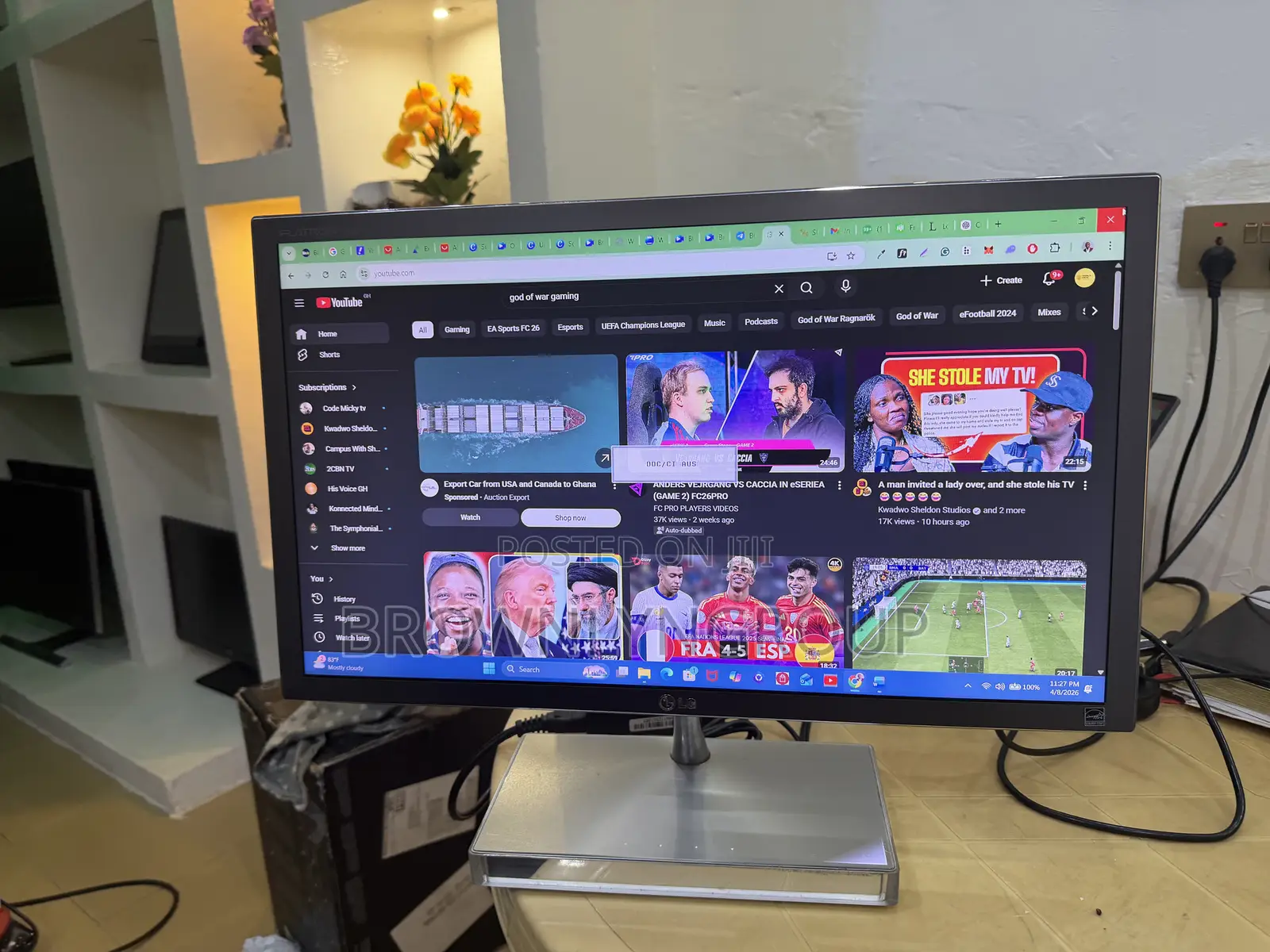22” Lg 1080p Monitor
