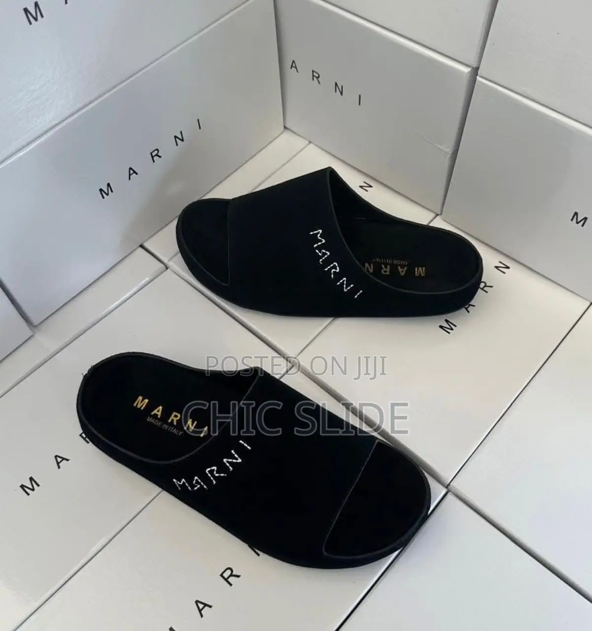 Quality Marni Suede Slides
