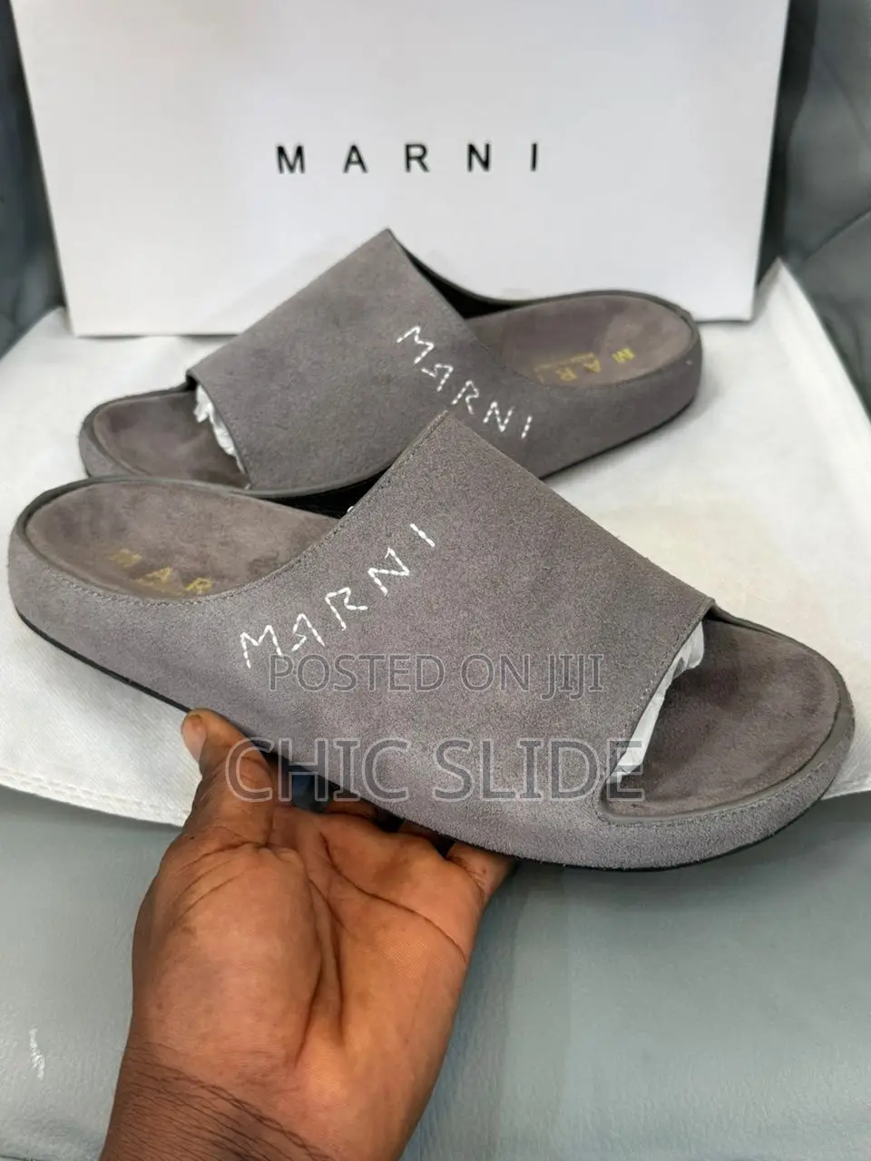 Quality Marni Suede Slides