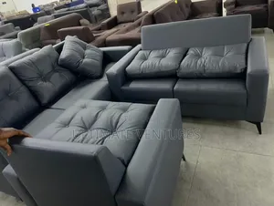 Modern Dark Grey Tufted Sofas