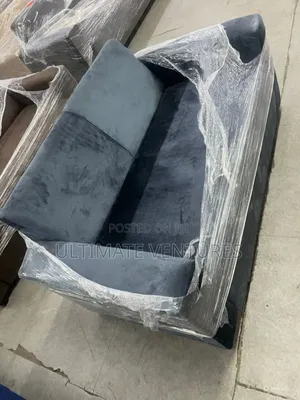 3 in 1 Navy Velvet 2-Seater Sofa .Sleek Modern Design
