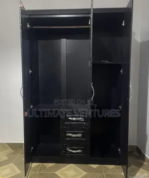 3 in 1 Black Wardrobe (Payment on Delivery)