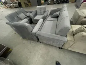 Modern Gray 3-Piece Living Room Sofa Set (Payment on Delivery)