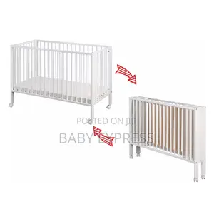 Foldable Wooden Baby Cot – Portable, Durable Space-Saving Infant Bed