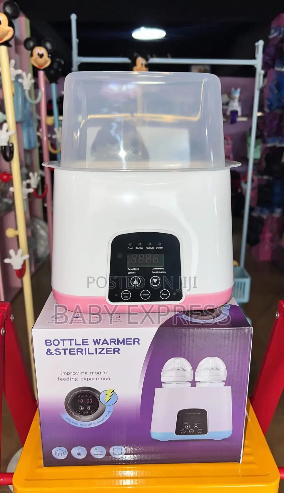 2-in-1 Baby Bottle Warmer Sterilizer Fast Heating Safe Sterilizing